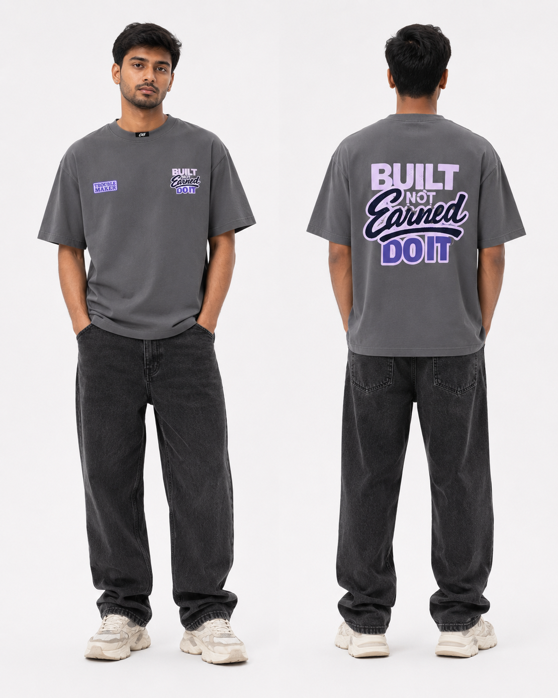 Camiseta "Construido, no Ganado"