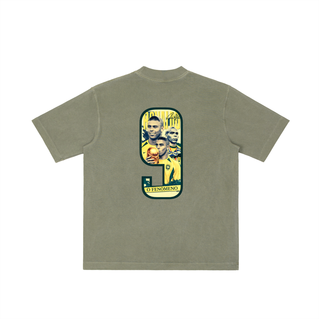 Camiseta Lavado Vintage "Ronaldo Fenómeno"