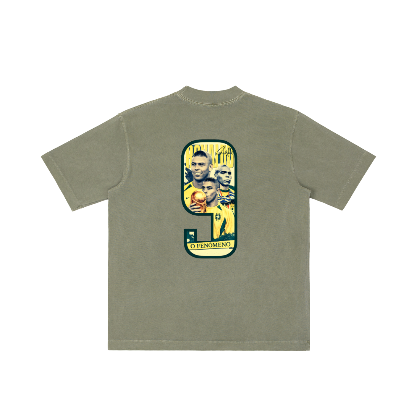 Camiseta Lavado Vintage "Ronaldo Fenómeno"