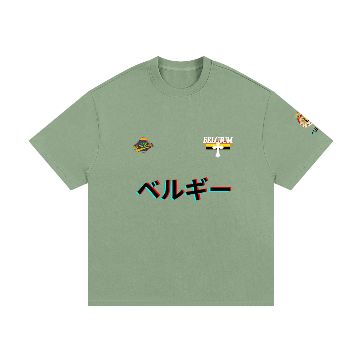 Camiseta pesada "Bélgica" 