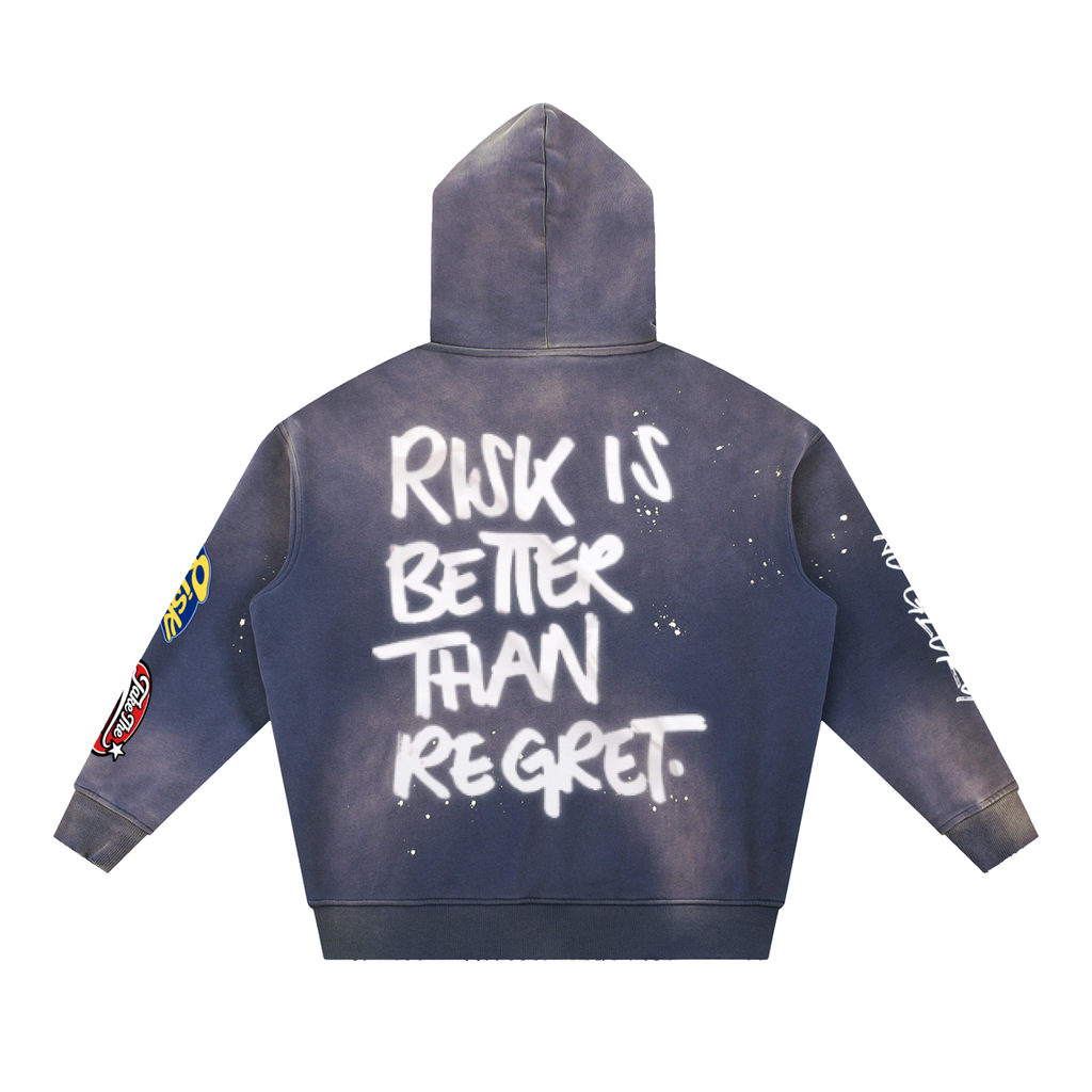 "No Risk, No Glory" Vintage Hoodie