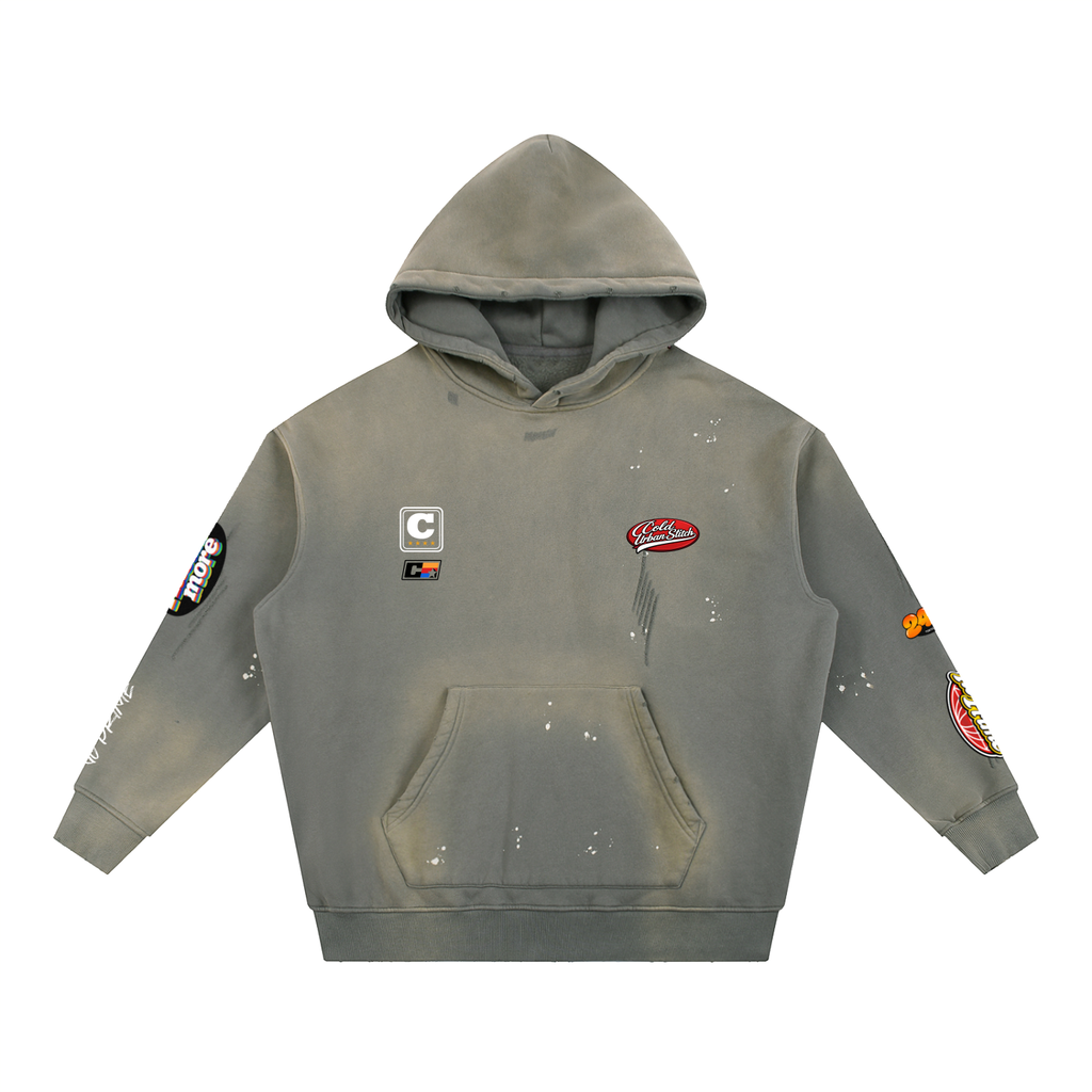 Sudadera con capucha lavada "No Prime" 