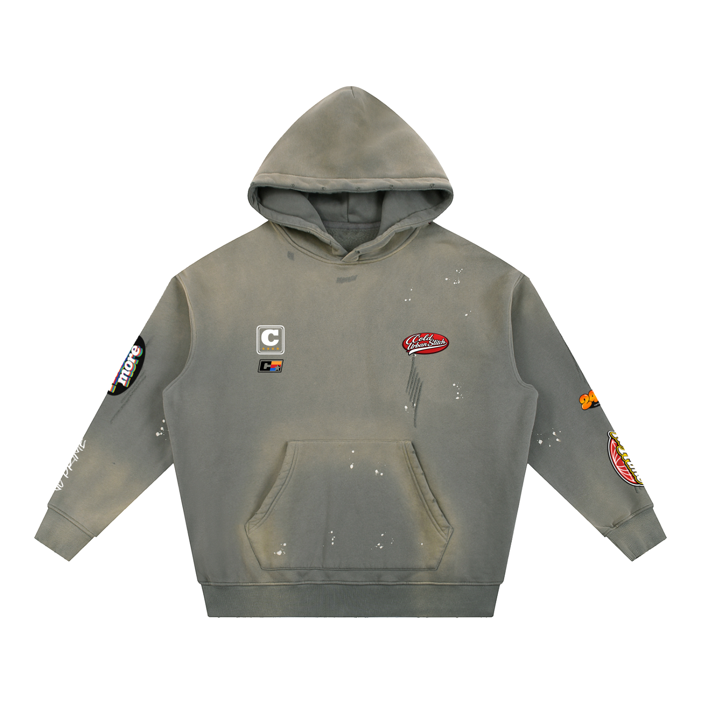 Sudadera con capucha lavada "No Prime" 