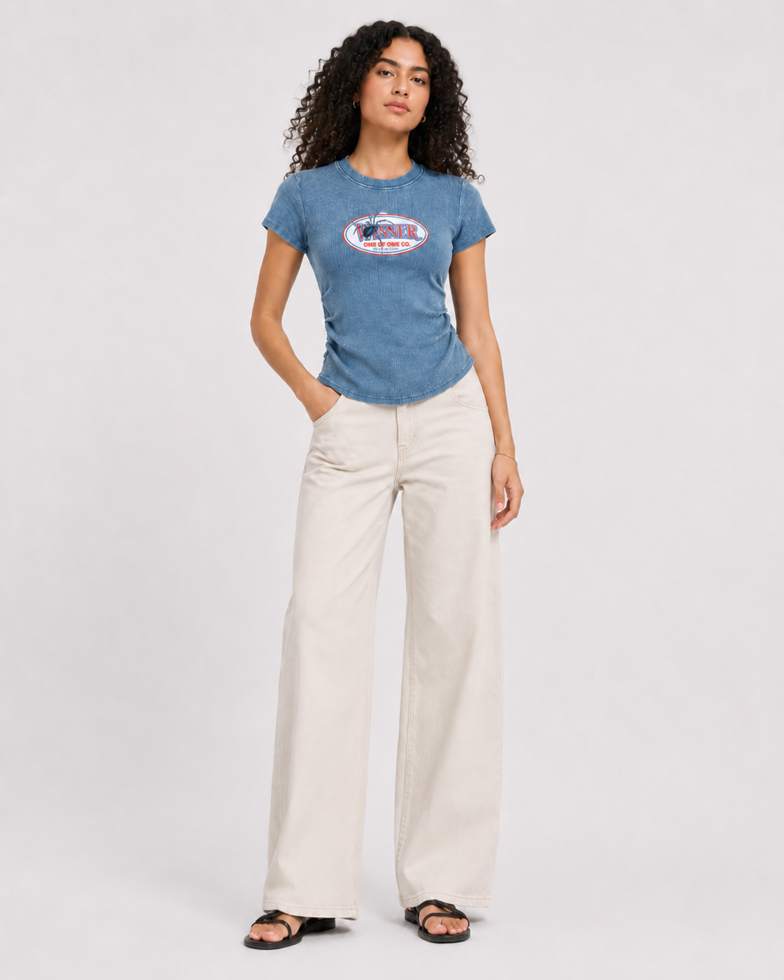 "Winner" Camiseta Lavada Vintage