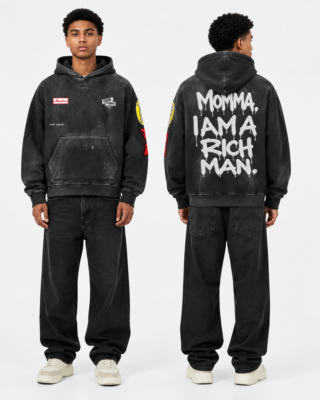 "Look Momma" Vintage Hoodie
