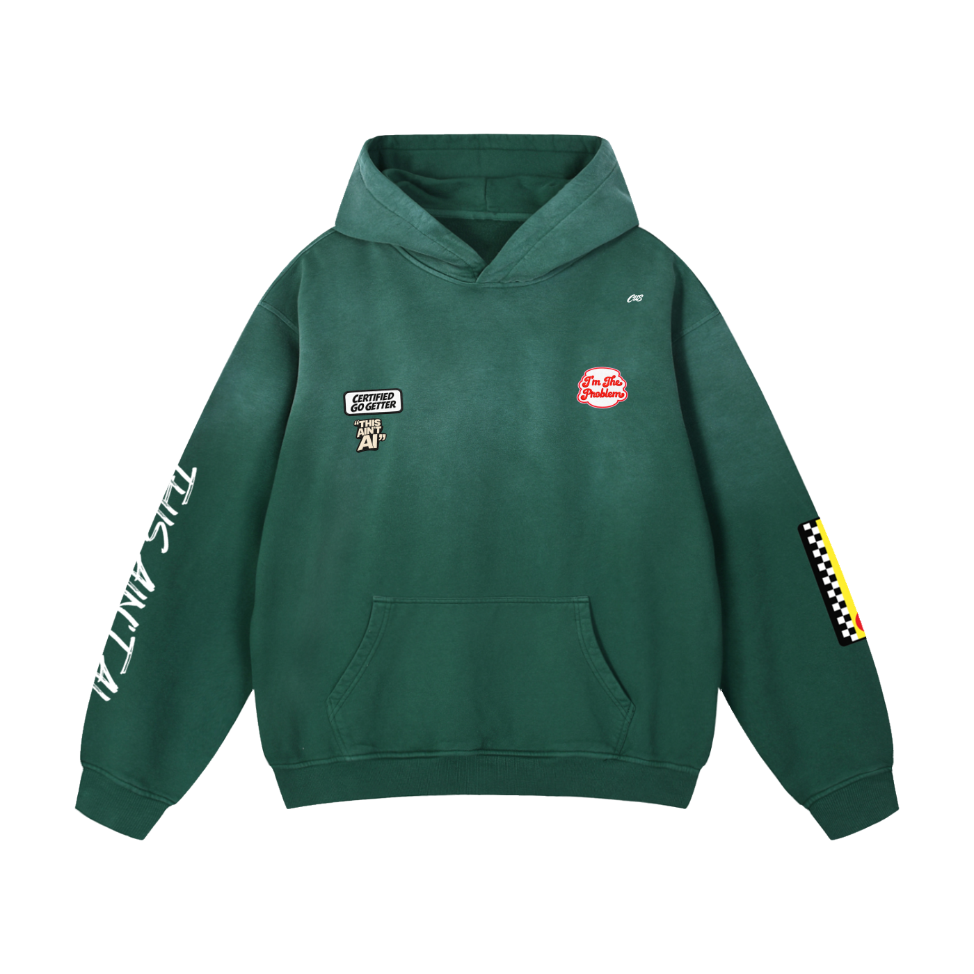 "This ain't AI" Oversized Hoodie
