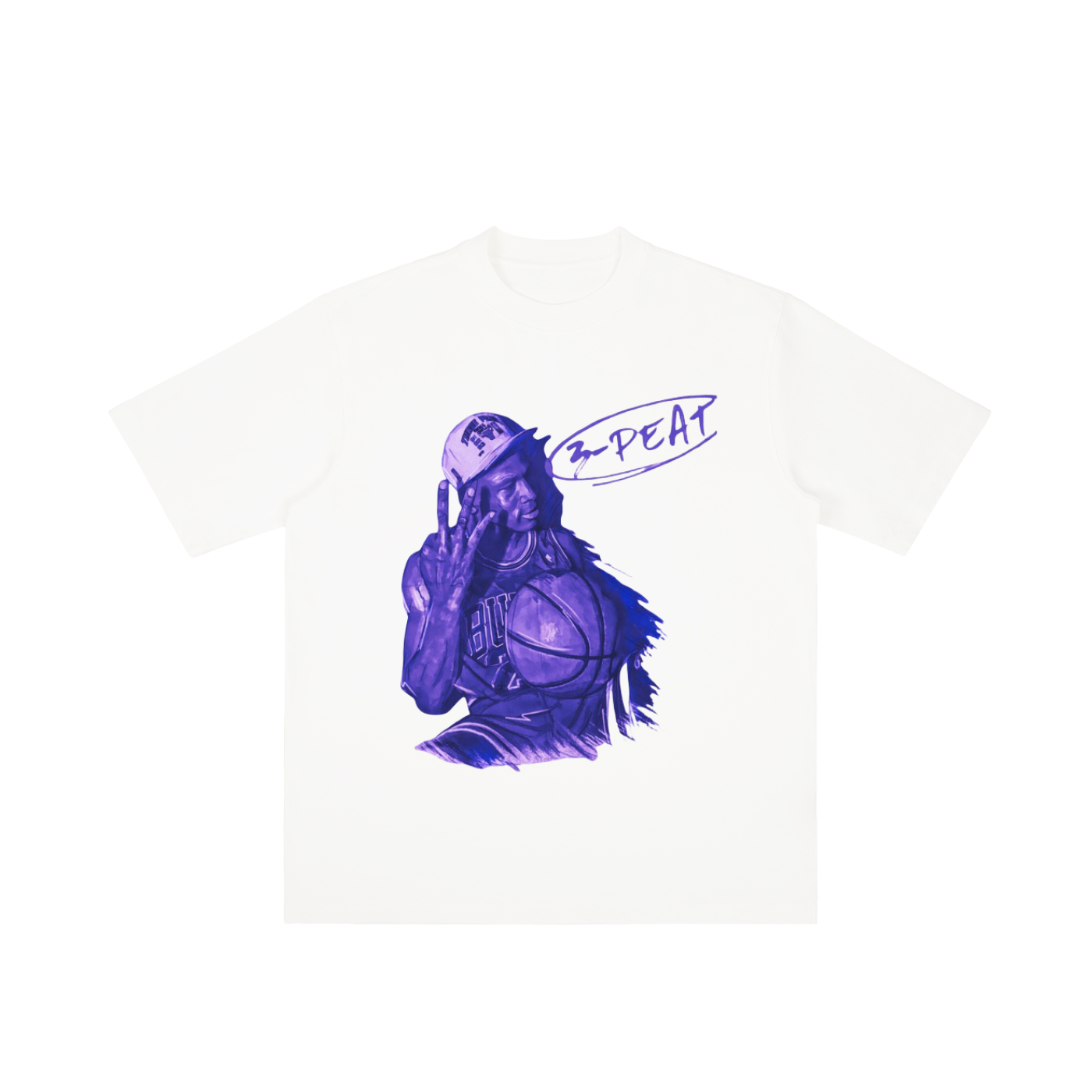Camiseta de peso pesado "3-Peat" 