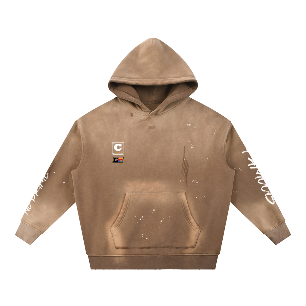 Sudadera con capucha lavada "No Prime" 