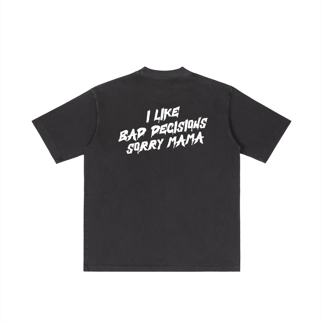 Camiseta de peso pesado "Sorry Mama" 