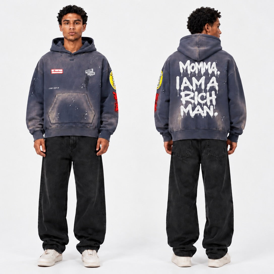 "Look Momma" Vintage Hoodie