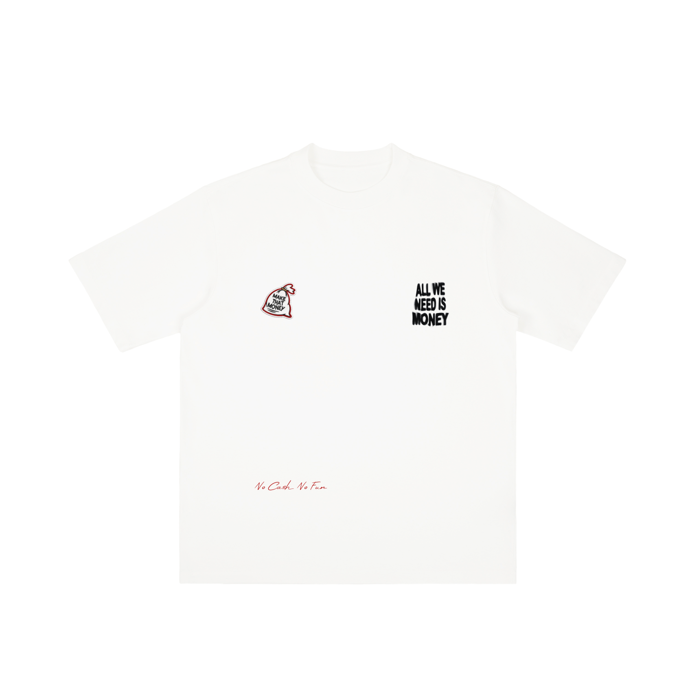 "No Cash, No Fun" Heavyweight T-shirt