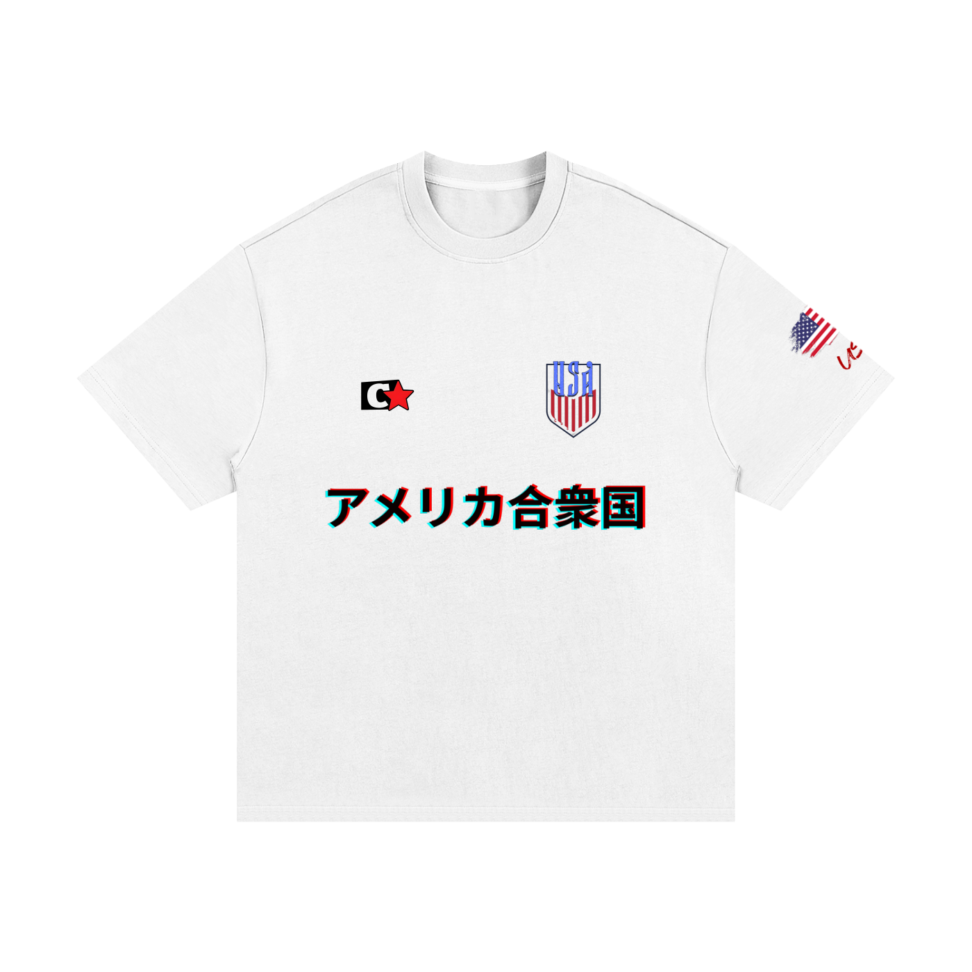 Camiseta de peso pesado "USA" 