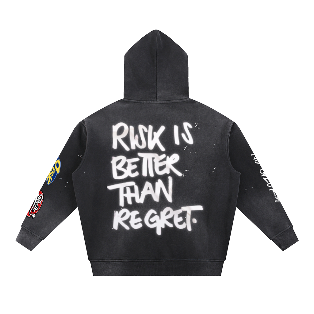 "No Risk, No Glory" Vintage Hoodie