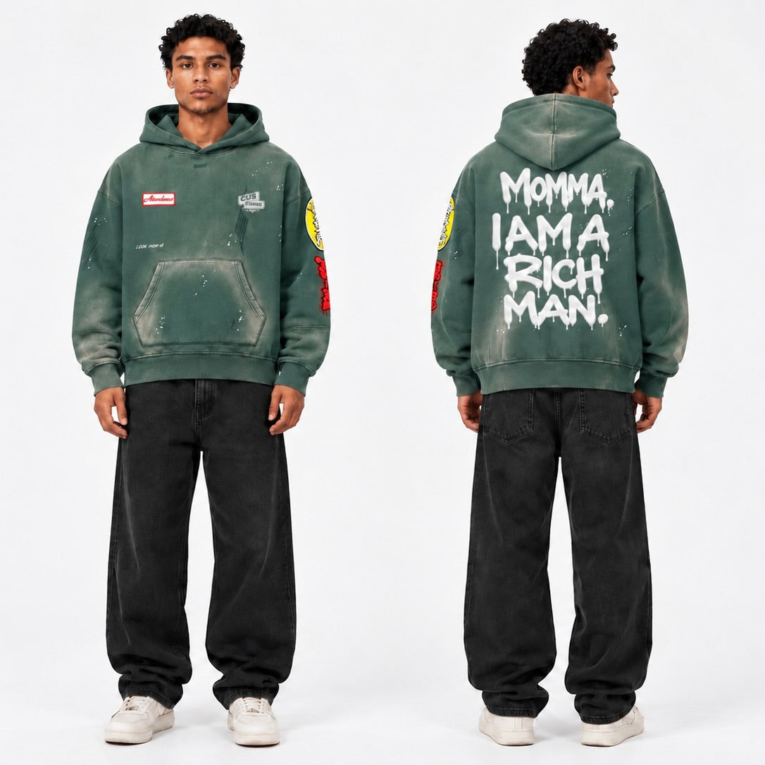 "Look Momma" Vintage Hoodie