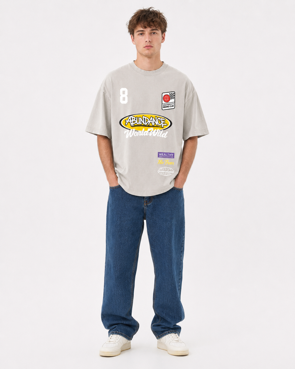 "Number 8" Vintage Washed T-Shirt