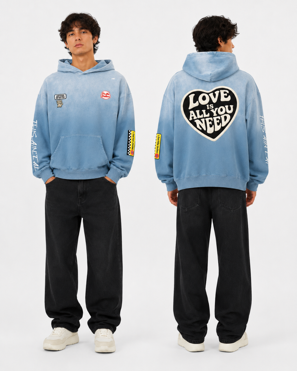 "This ain't AI" Oversized Hoodie