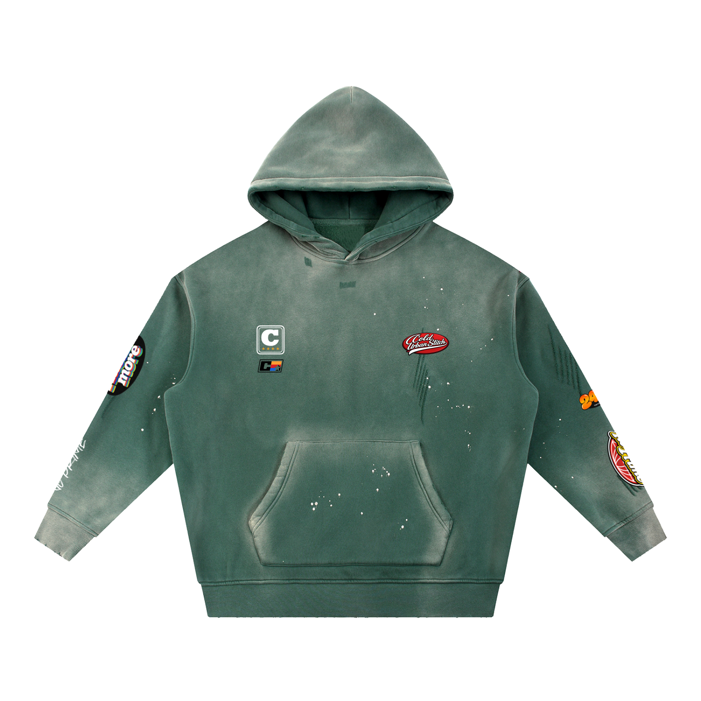 Sudadera con capucha lavada "No Prime" 