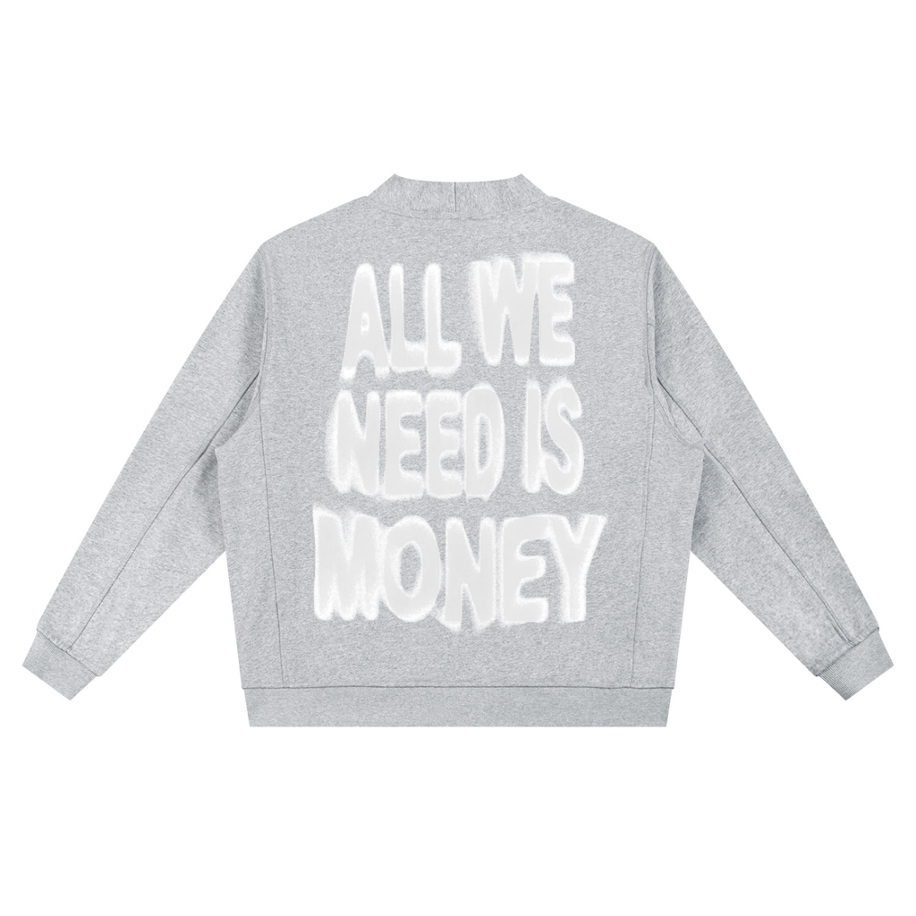 "Money Manifest" Sweat Cardigan