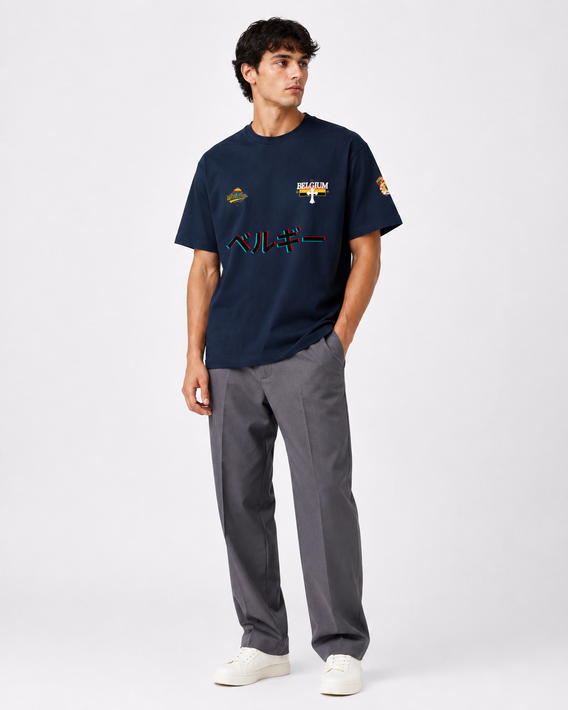 Camiseta pesada "Bélgica" 
