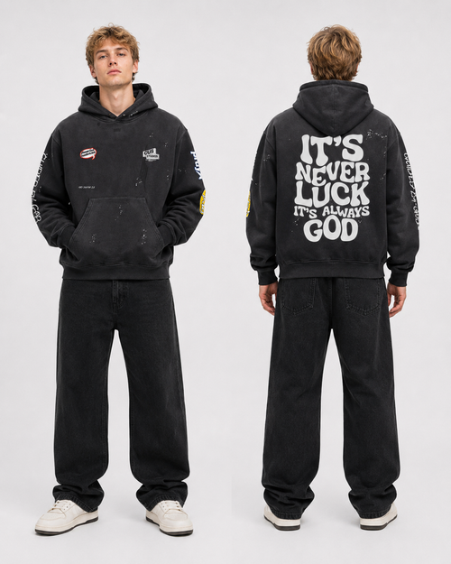 "Always GOD" Washed Hoodie