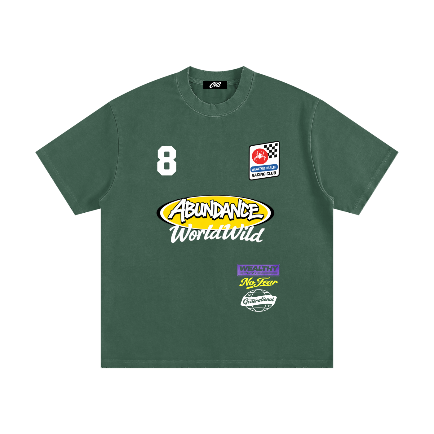 "Number 8" Vintage Washed T-Shirt