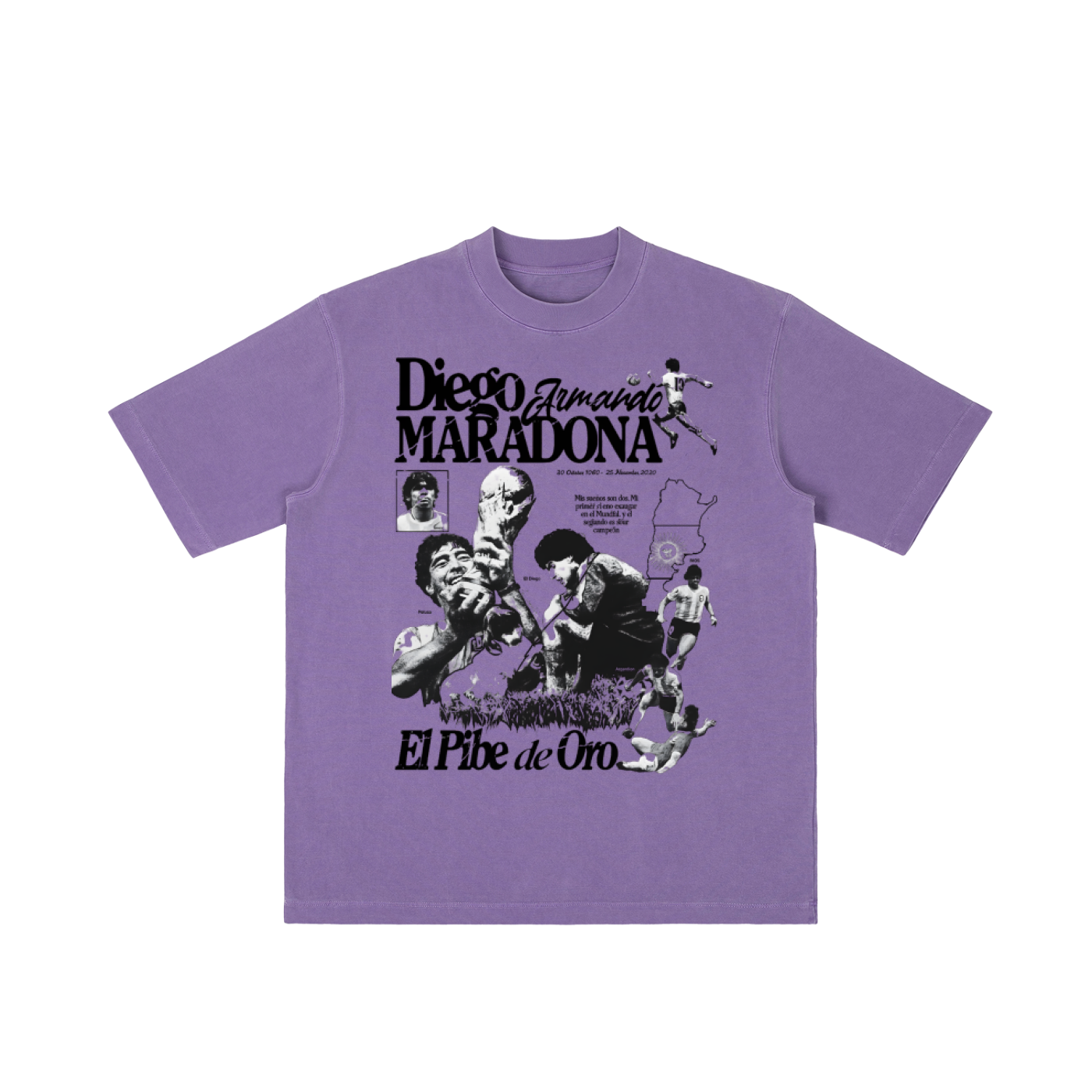 Camiseta de peso pesado "El Pibe" 