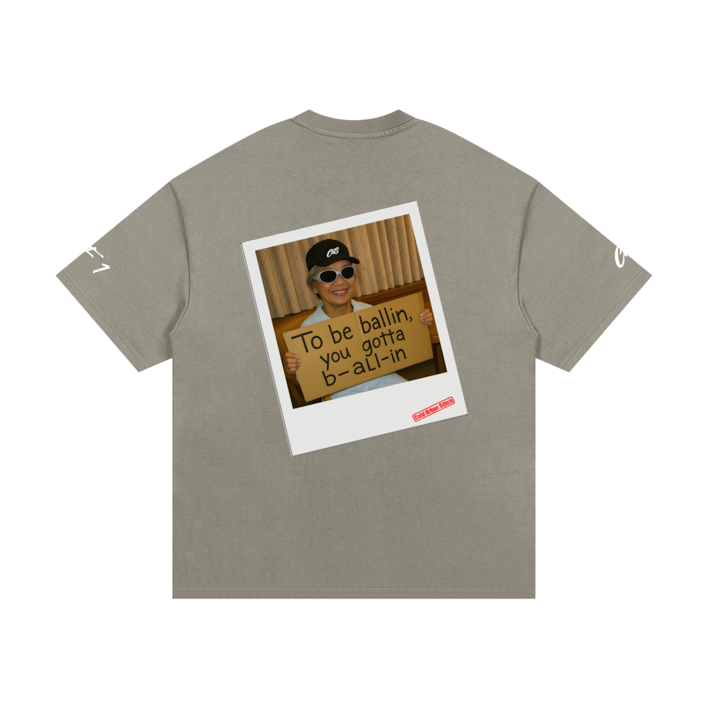 Camiseta esencial de algodón pesado