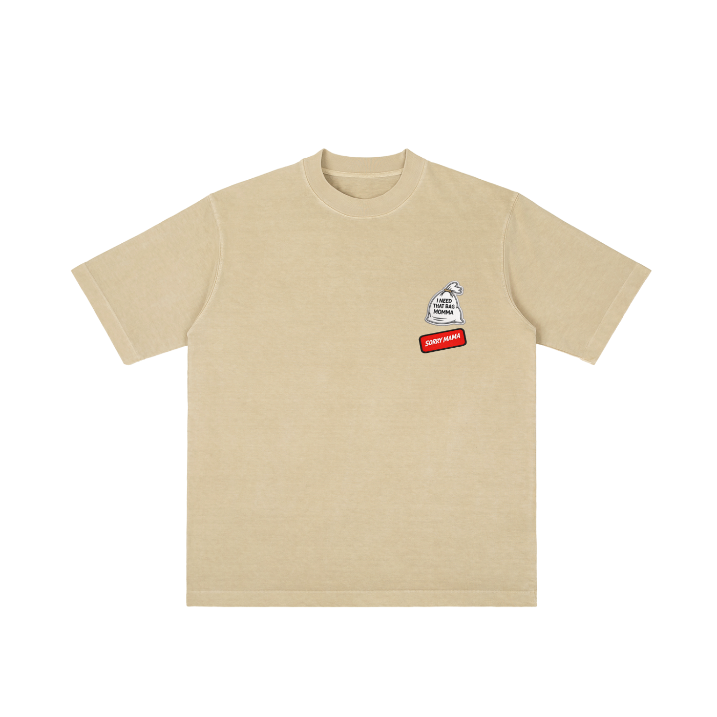 Camiseta de peso pesado "Sorry Mama" 