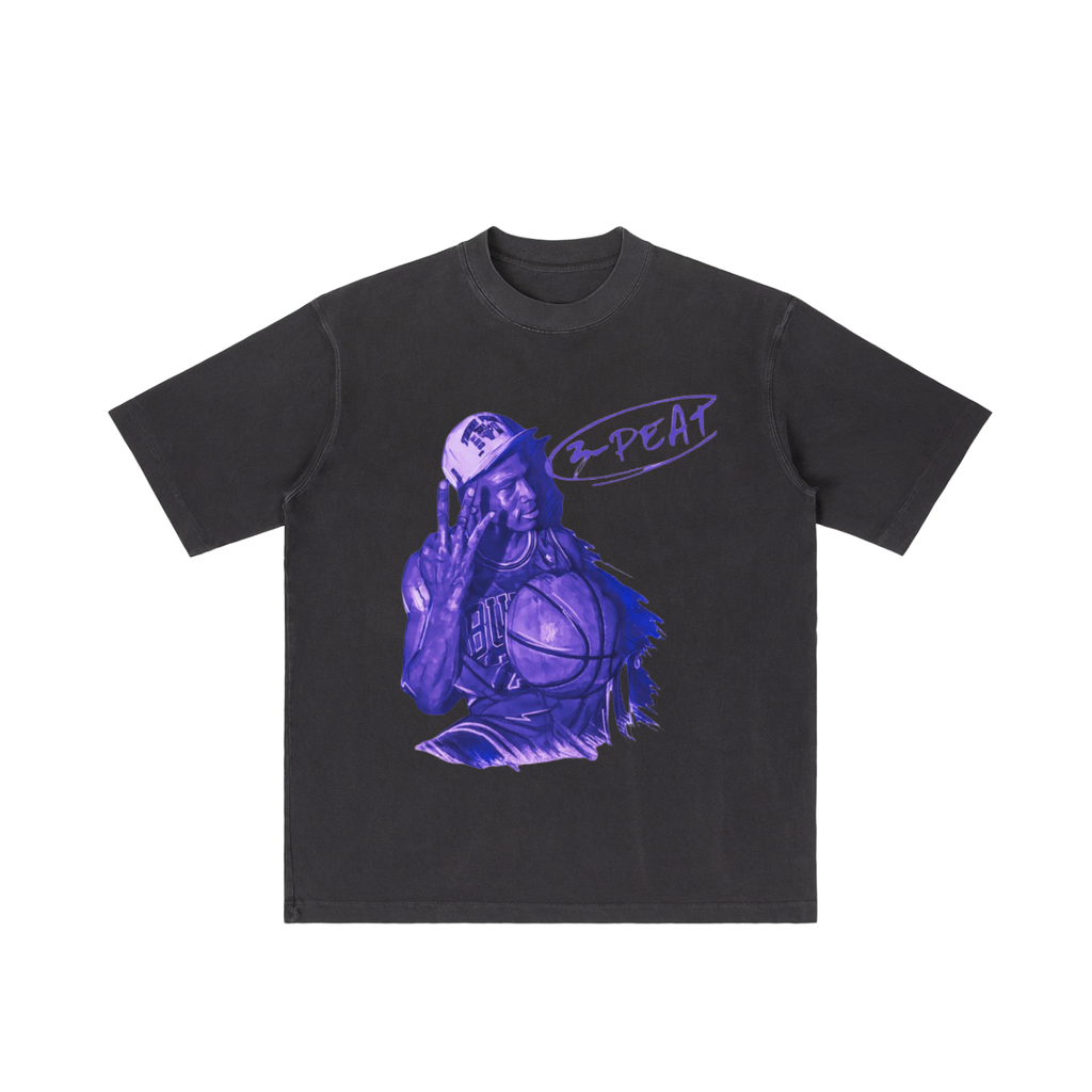 Camiseta de peso pesado "3-Peat" 