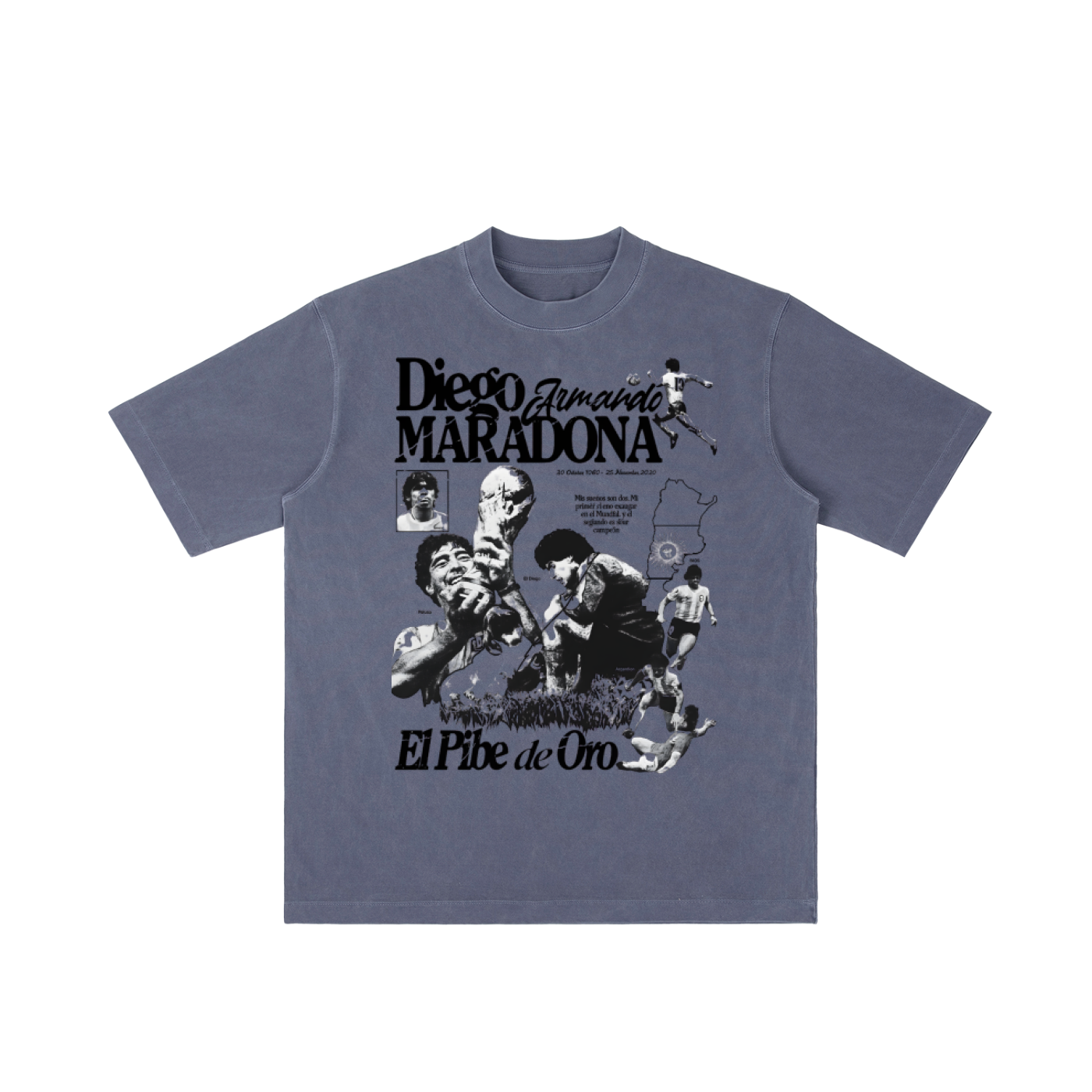 Camiseta de peso pesado "El Pibe" 