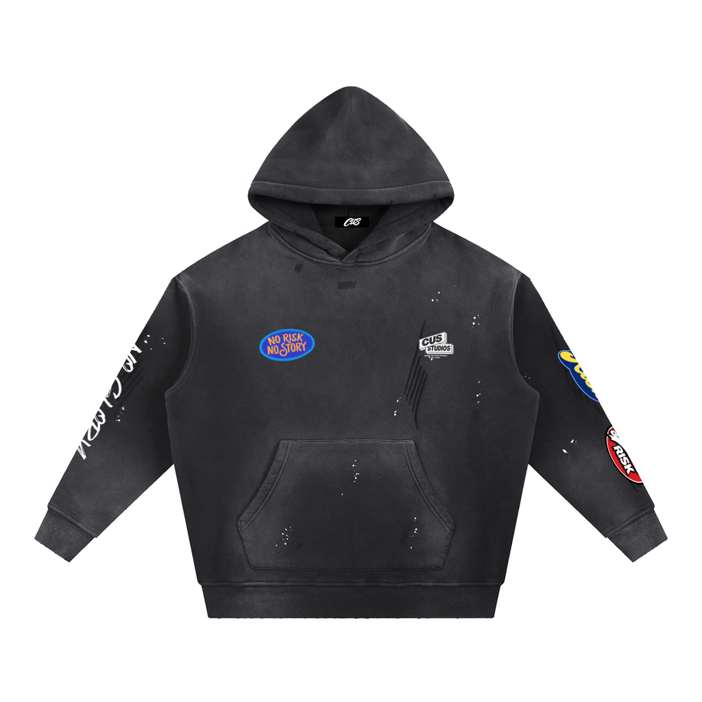"No Risk, No Glory" Vintage Hoodie