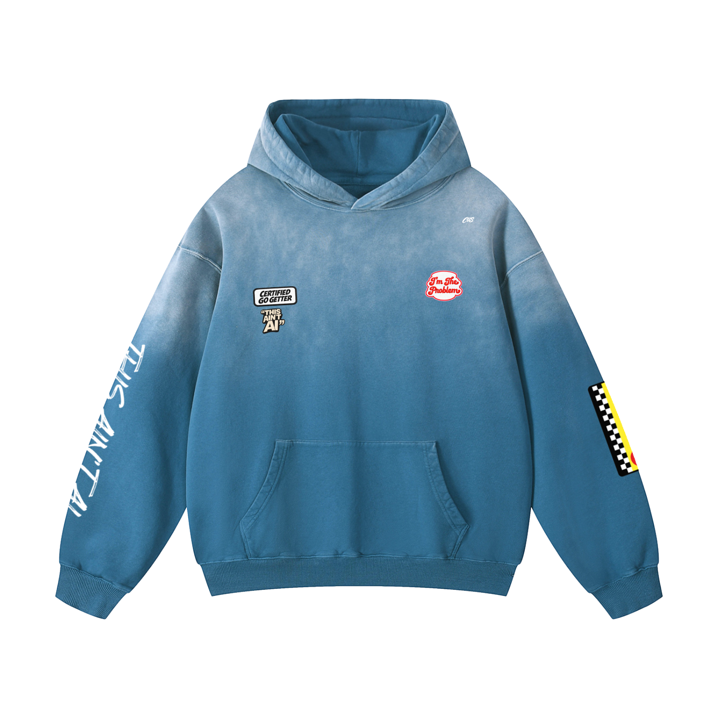 "This ain't AI" Oversized Hoodie