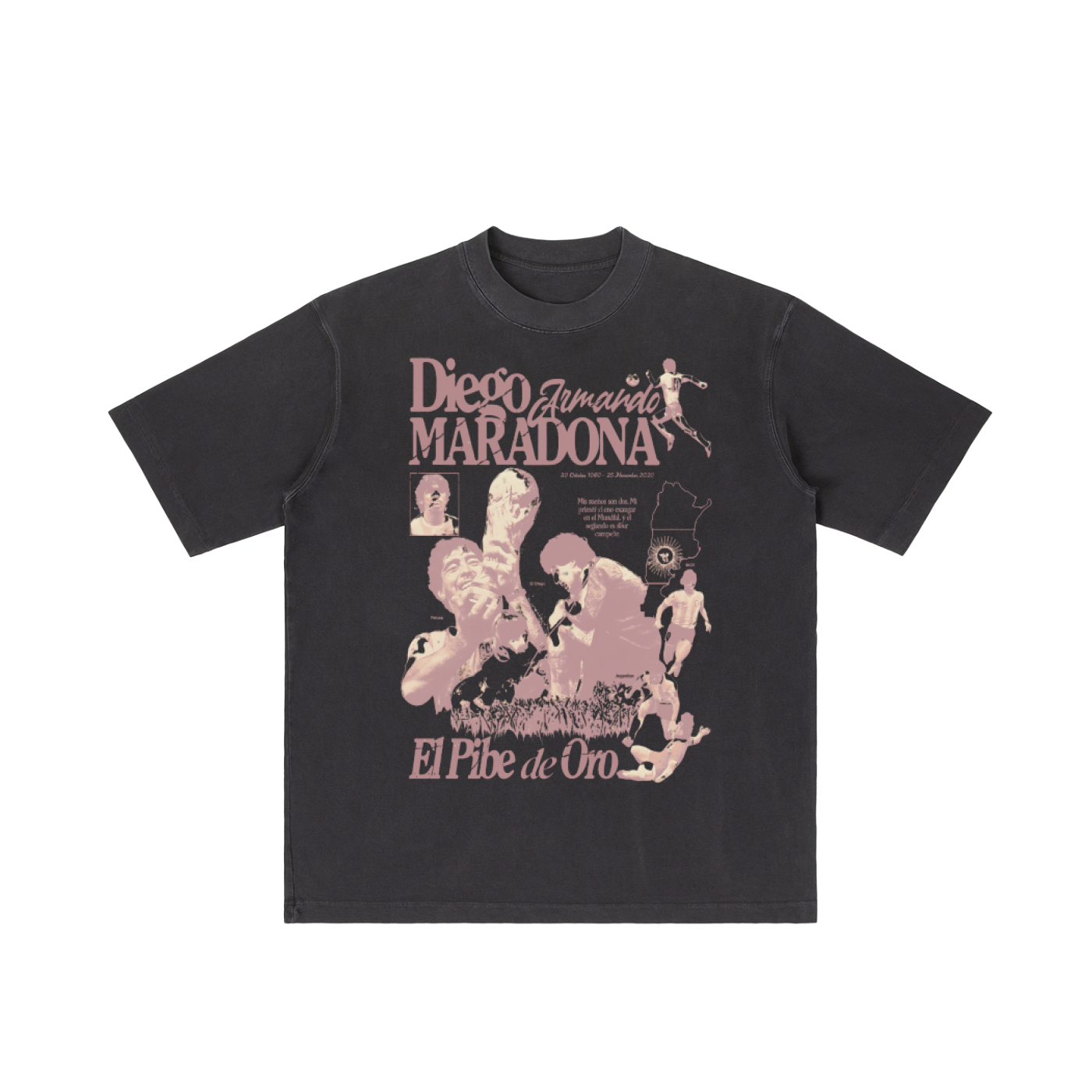 Camiseta de peso pesado "El Pibe" 