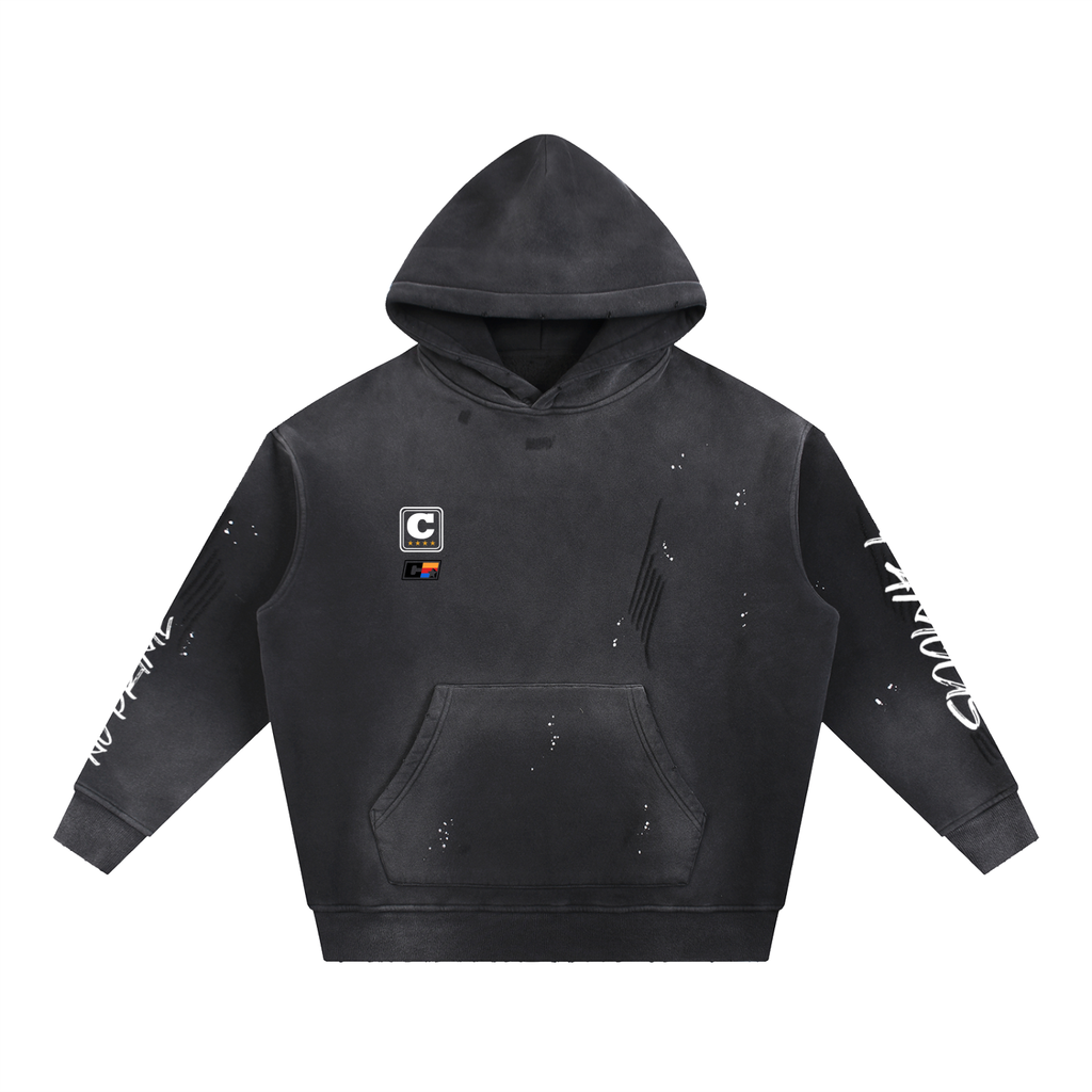 Sudadera con capucha lavada "No Prime" 