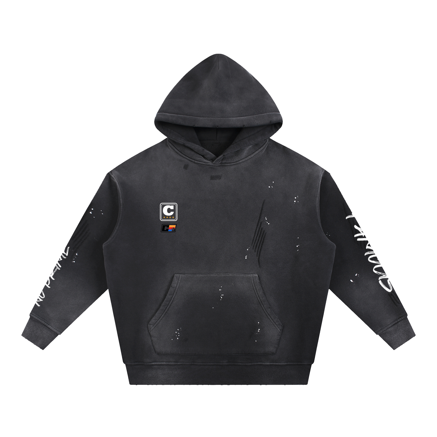 Sudadera con capucha lavada "No Prime" 
