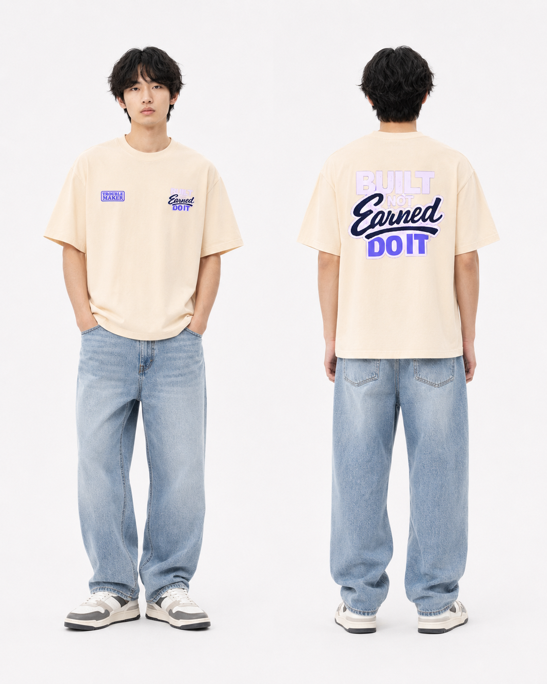 Camiseta "Construido, no Ganado"