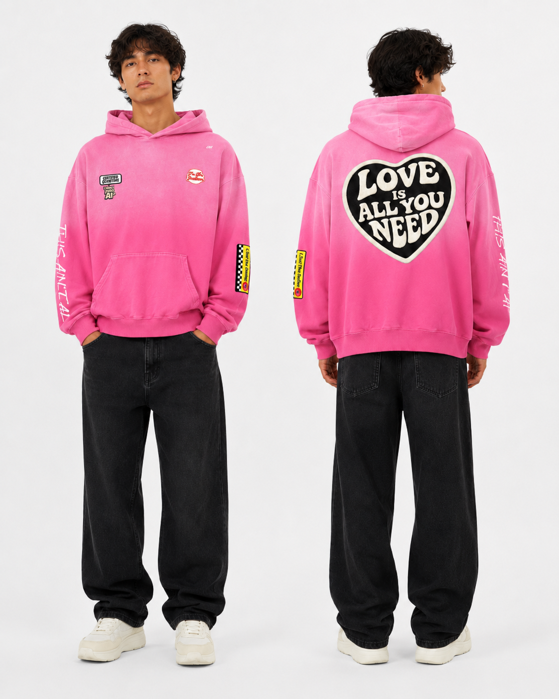 "This ain't AI" Oversized Hoodie