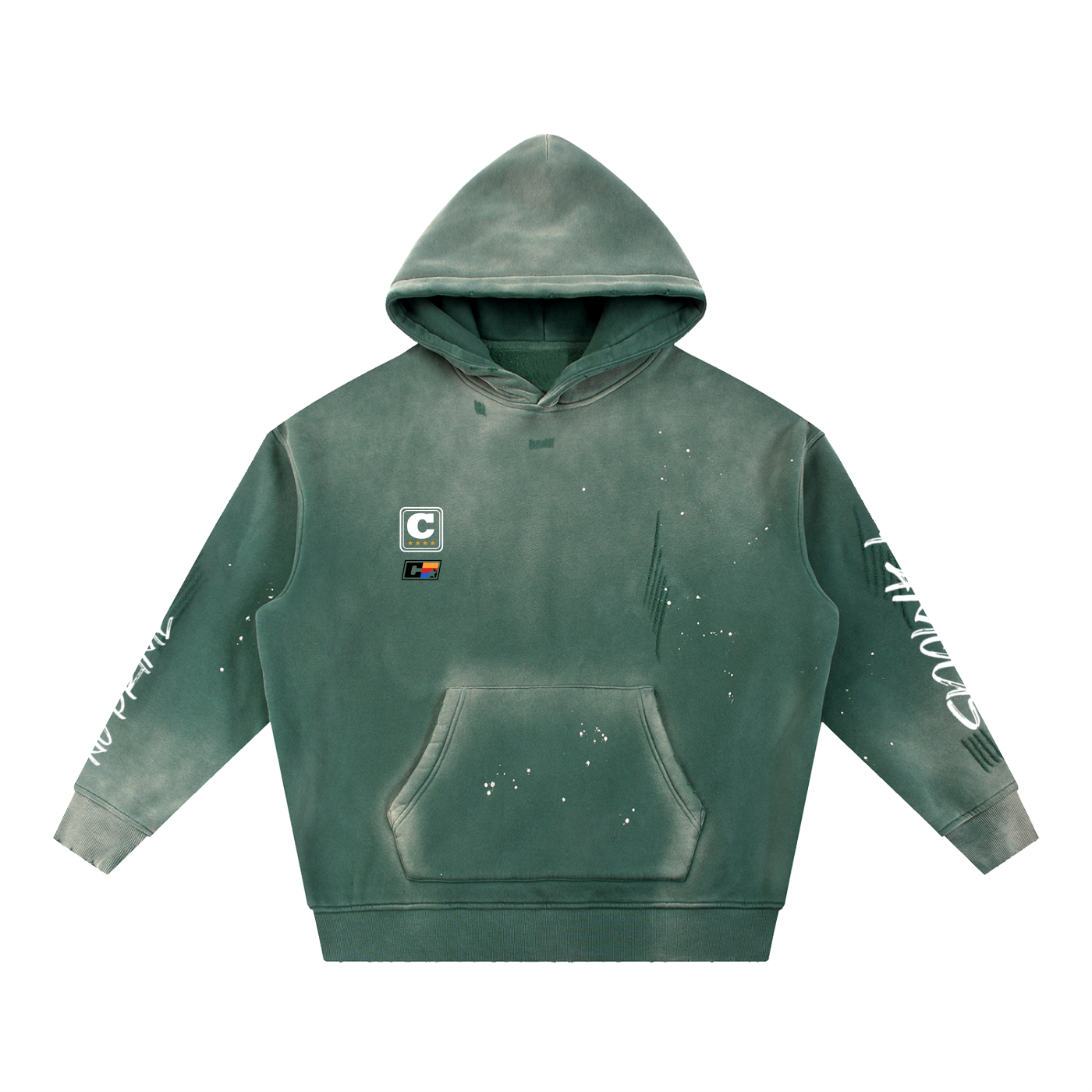 Sudadera con capucha lavada "No Prime" 