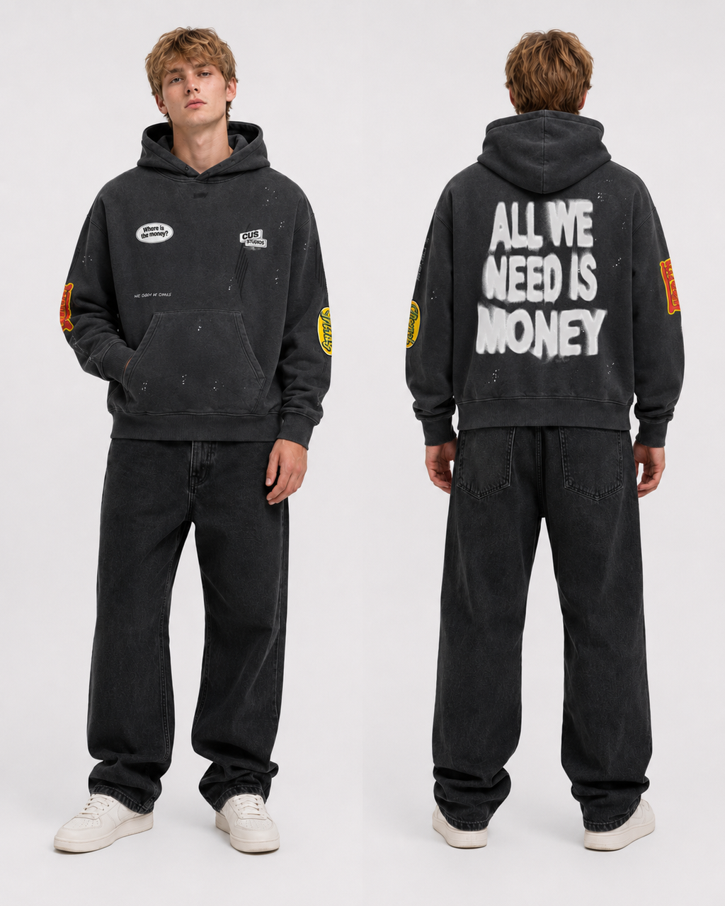 "Money" Vintage Hoodie