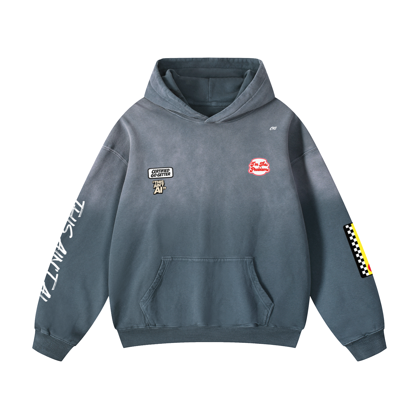 "This ain't AI" Oversized Hoodie