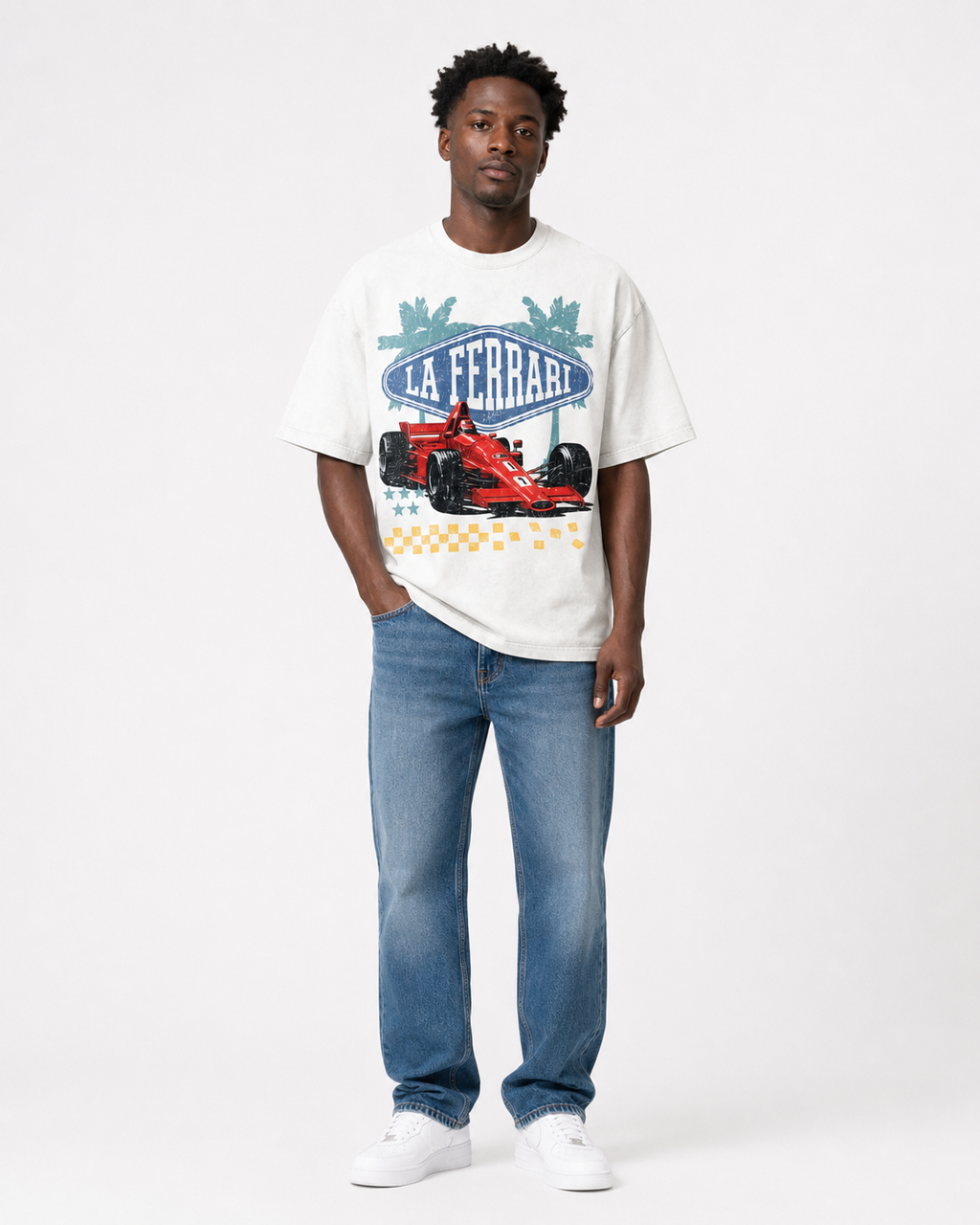 "La Ferrari" Vintage Washed T-Shirt