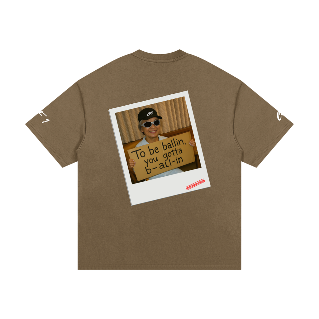 Camiseta esencial de algodón pesado