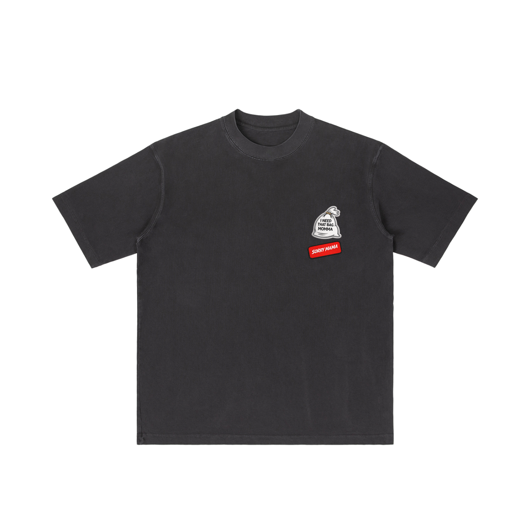 Camiseta de peso pesado "Sorry Mama" 