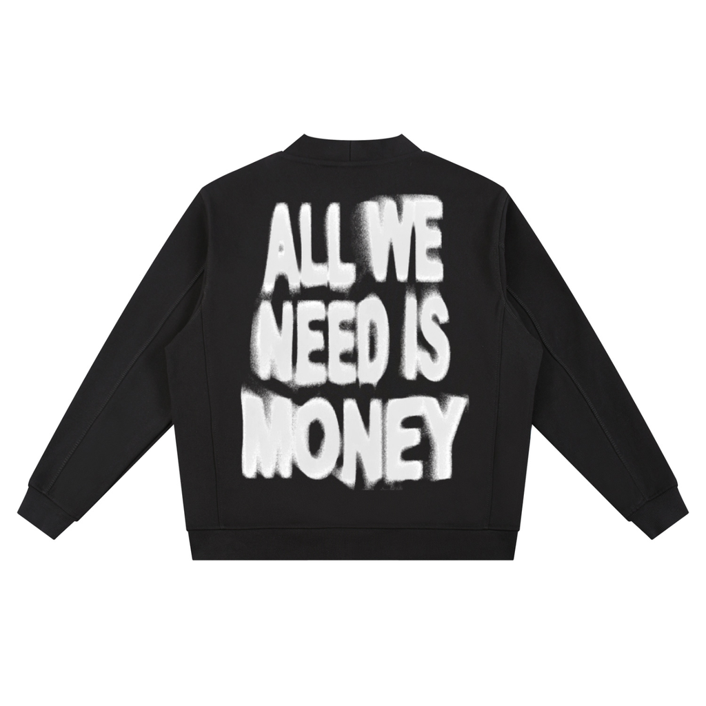 "Money Manifest" Sweat Cardigan