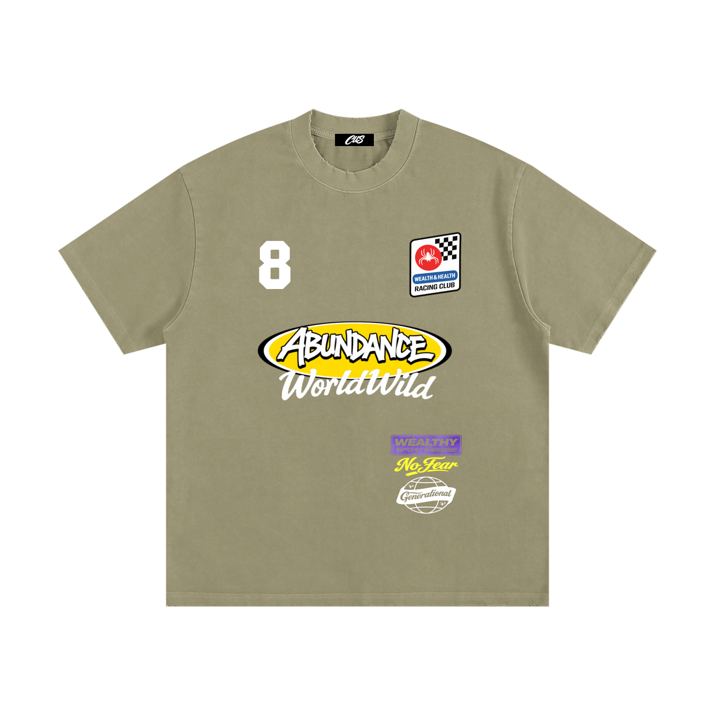 "Number 8" Vintage Washed T-Shirt