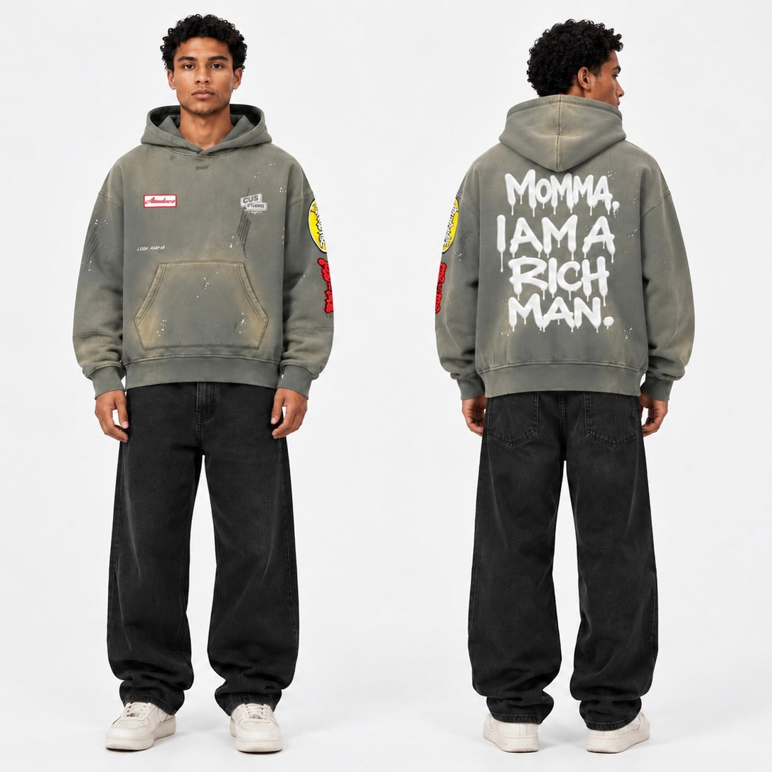 "Look Momma" Vintage Hoodie