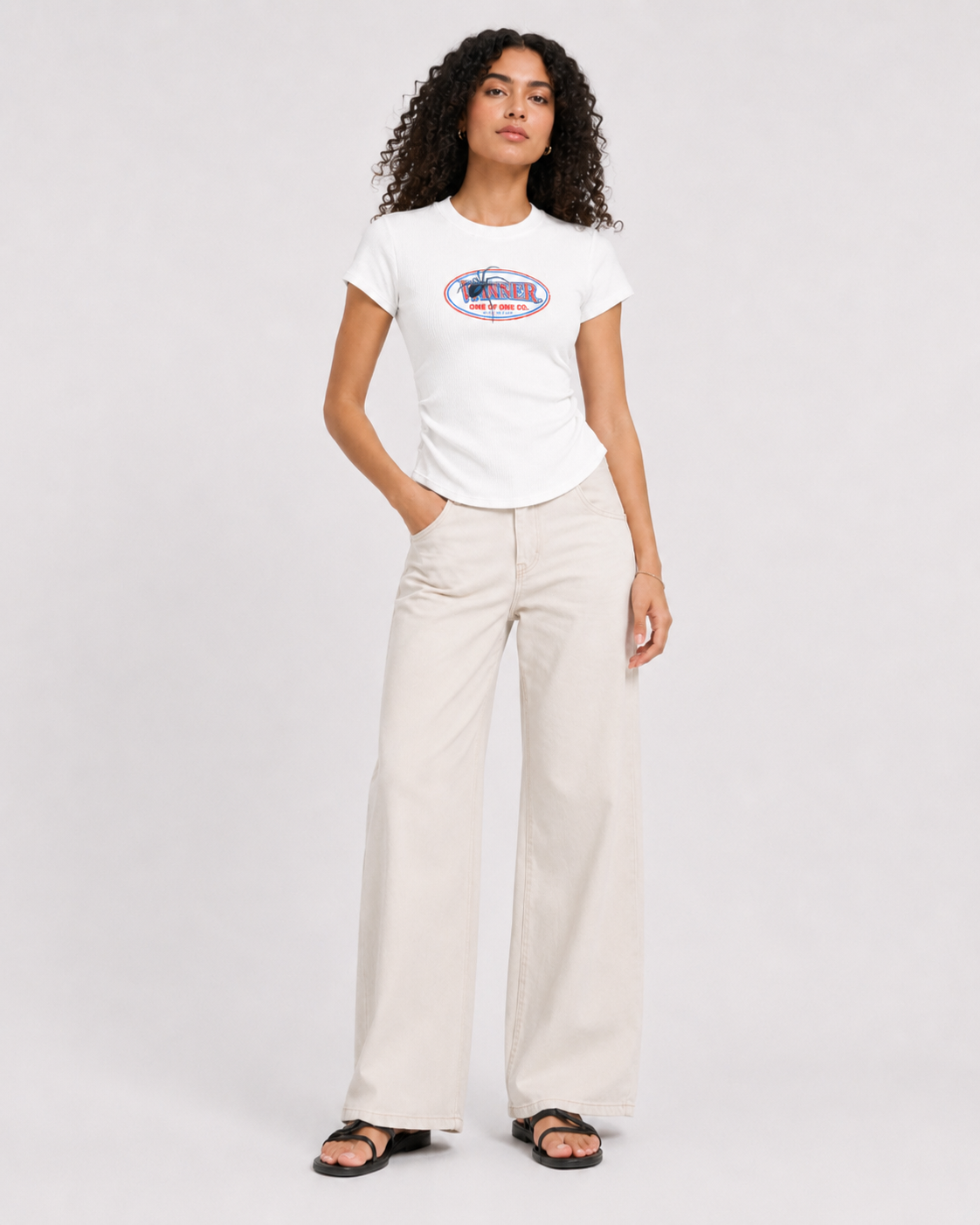 "Winner" Camiseta Lavada Vintage