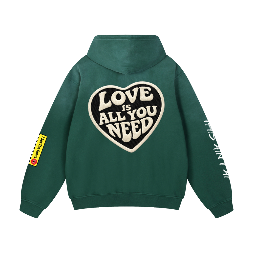 Sudadera con capucha extragrande "Esto no es IA"