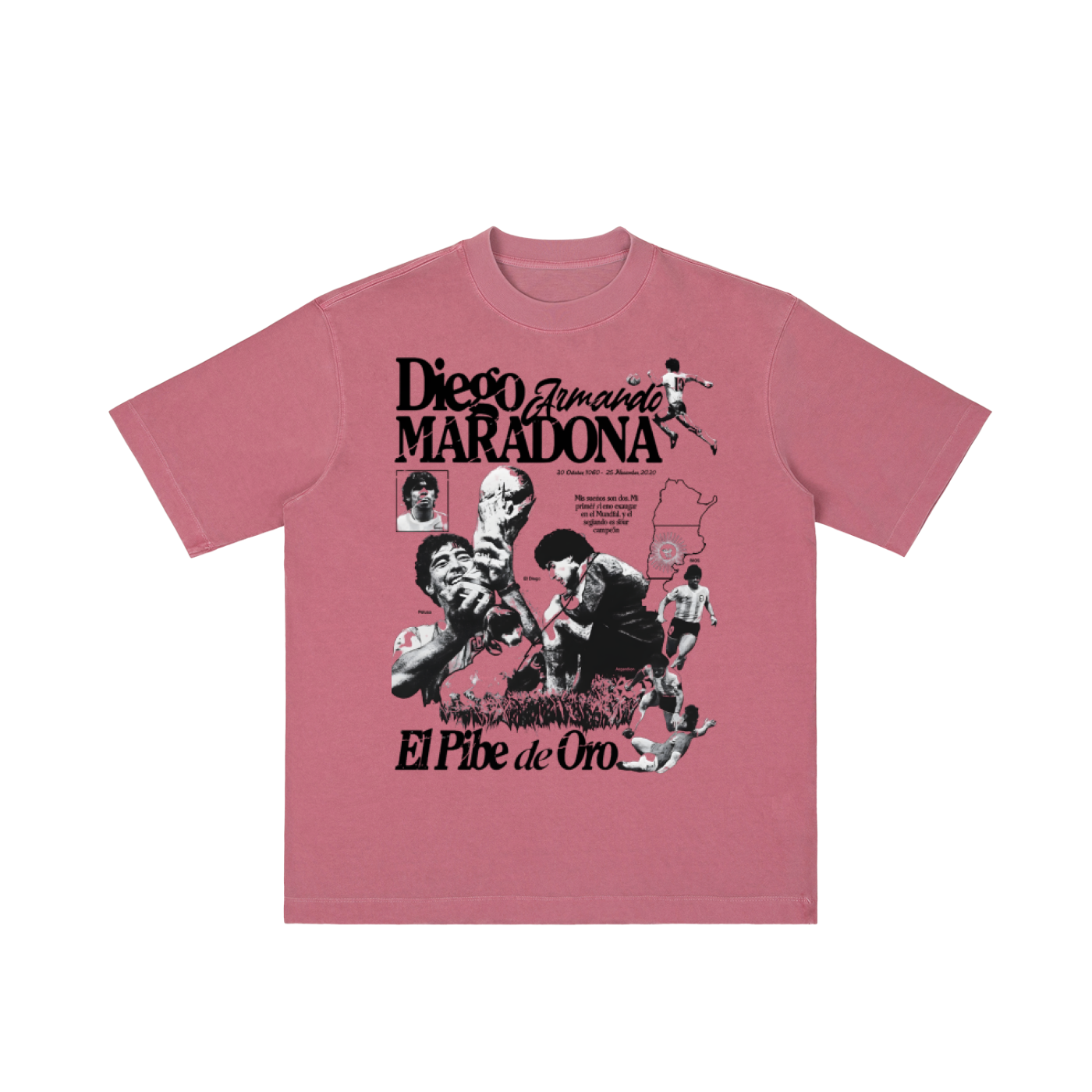 Camiseta de peso pesado "El Pibe" 