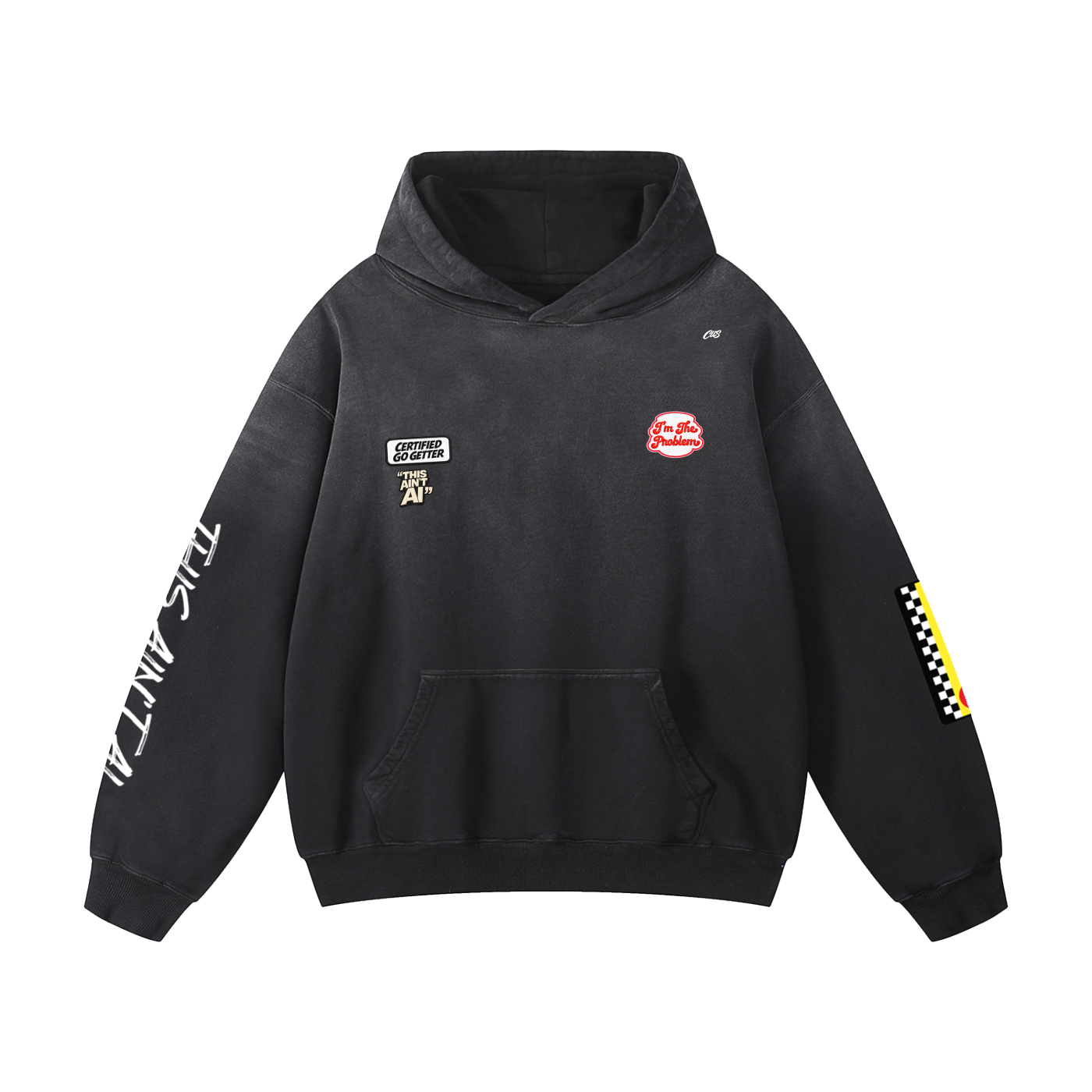 "This ain't AI" Oversized Hoodie